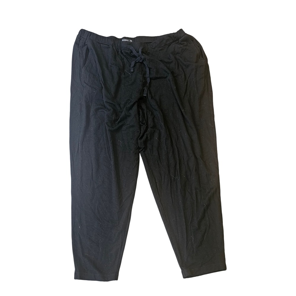 Eileen Fisher Black Drawstring Crop Casual Pamts Size Large